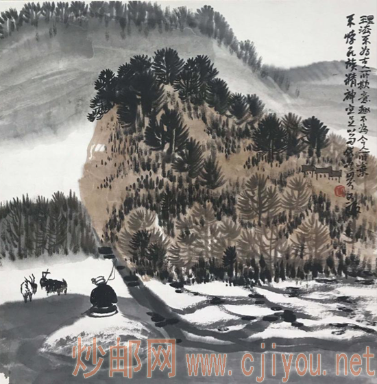 贾又福《秋色牧归》
