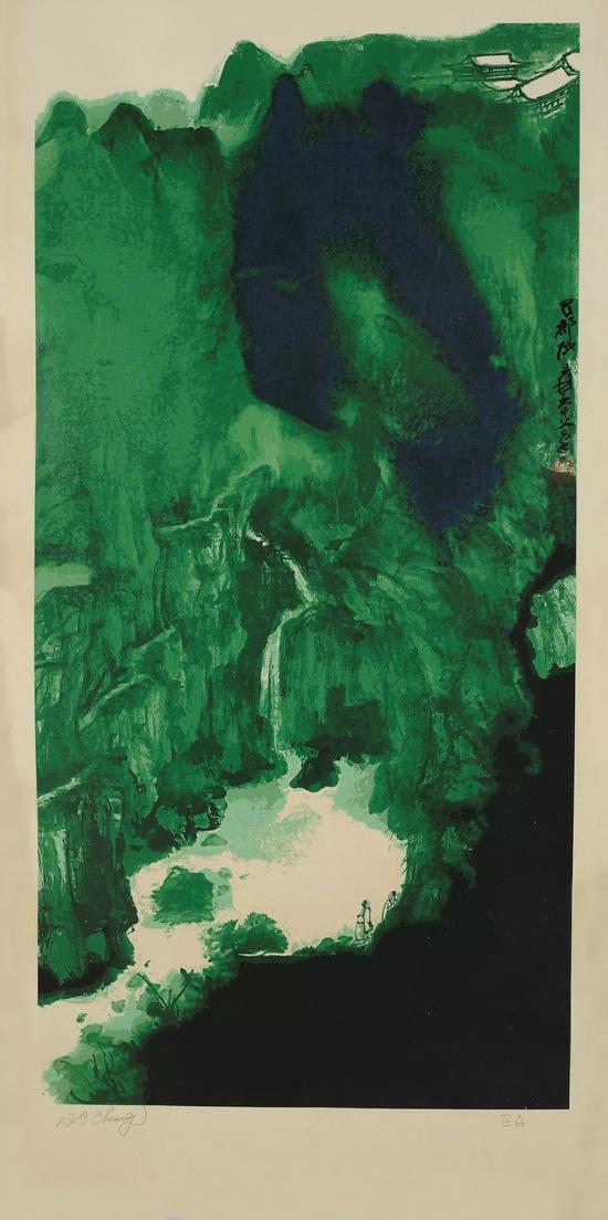 �Ŵ�ǧ����������ģ�˿���滭��131.5cm��59.5cm