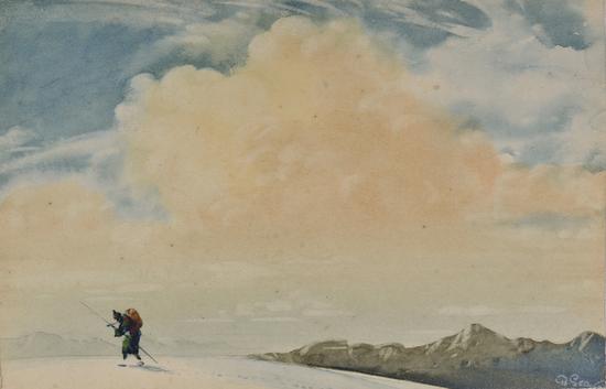 �ݶ�˹��?ɭ ��������Ķ��� ֽ��ˮ�ʡ����� 8.5��5.5cm 1914 ӡ�ȹ����ִ������ݲ�