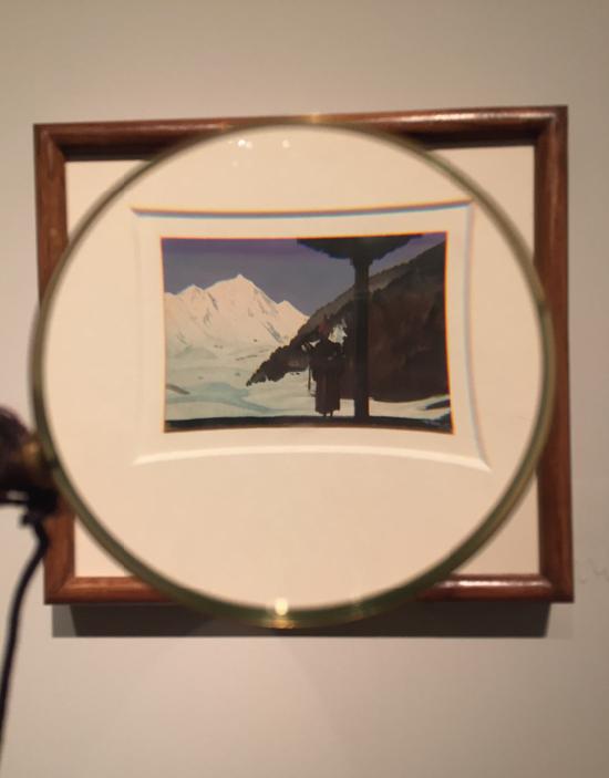 �ݶ�˹�֡�ɭ�����в�ɮ����ֽ��ˮ�ʡ����� ��5.5��8.5cm��1953�꣬ ӡ�ȹ����ִ������ݲ�