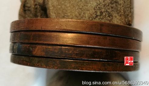 三、四枚“制模样币”,由失蜡法铸成后,后期加工留存在钱币