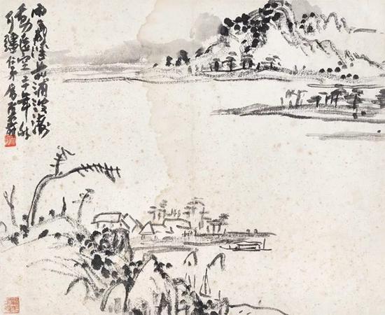 *Lot428 �����٣�1897-1971�� �������ζ�Զ�� �������� ˮīֽ�� ������ʮ�꣨1931����