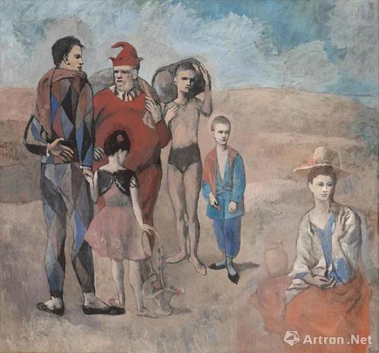 �ϼ�������ˣ�ߡ���Family of Saltimbanques�� �����ͻ� 212.8��229.6cm 1905 ����&nbsp;��ʢ�ٹ��������ݲ�