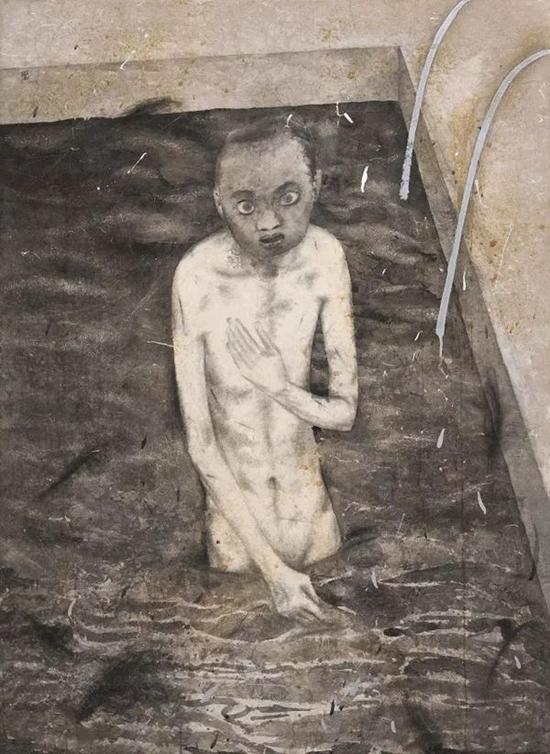 Lot.610 ̷�� ����ɫӾ�ء� 2007�� ֽ���ۺϲ��� 128��92.5cm �������ۣ�����ң��� 50��000-80��000