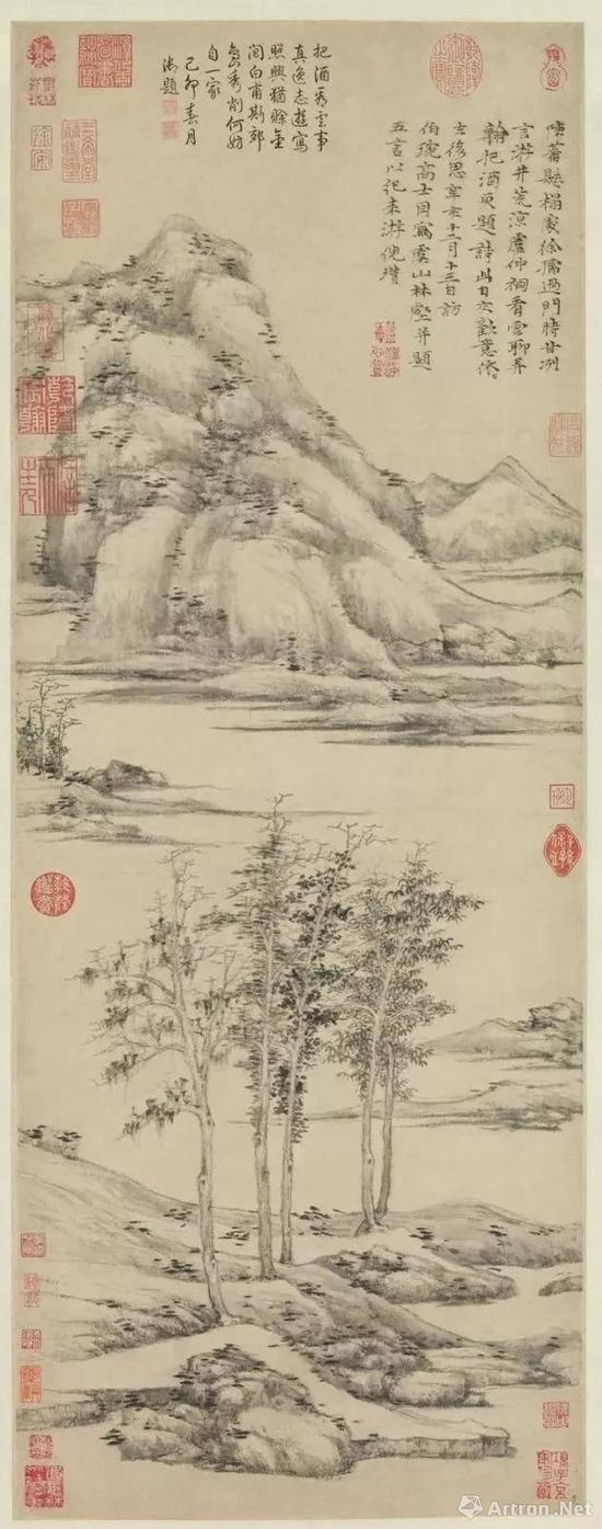 Ԫ ��� ��ɽ����ͼ &nbsp;ˮīֽ�� &nbsp;�����󶼻���������ݲ�