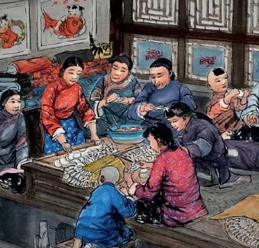 年俗画里的老北京年俗