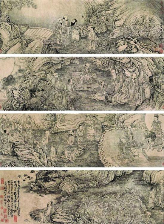 石涛《莲社图》,成交价1177万元