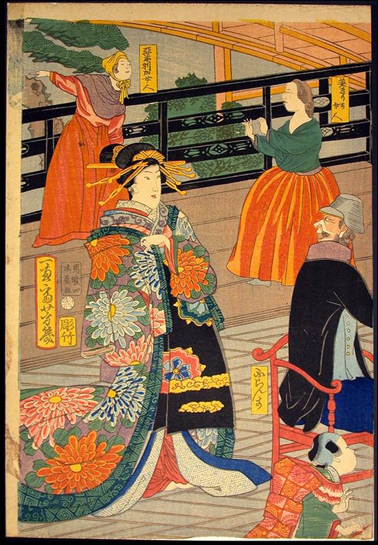 《五国人民宴会图》,1860