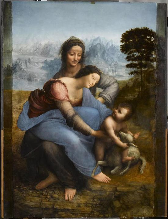 达芬奇《圣母子与圣安妮》1510 图片:Courtesy musée du Louvre ? RMN/ RenéGabriel Ojéda