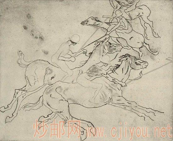 约翰·科普利,《马球》,1939,伦敦美术协会提供